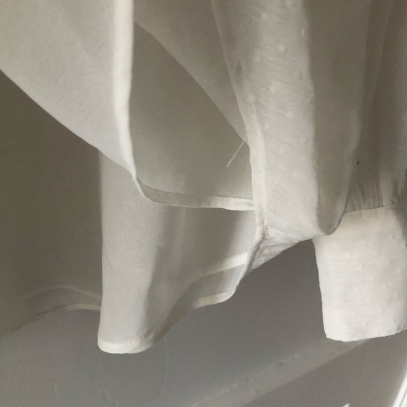 Ann Taylor blouse, long sleeve and creamy sheer - Picture 6 of 8